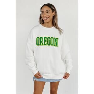 Champion's Oregon Ducks Premium Reverse Weave Crew Neck Sweatshirt Size Medium